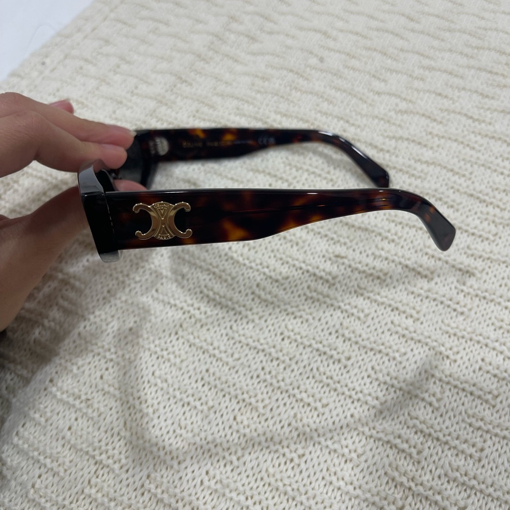 Celine Brown Rectangular Sunglasses - image 2